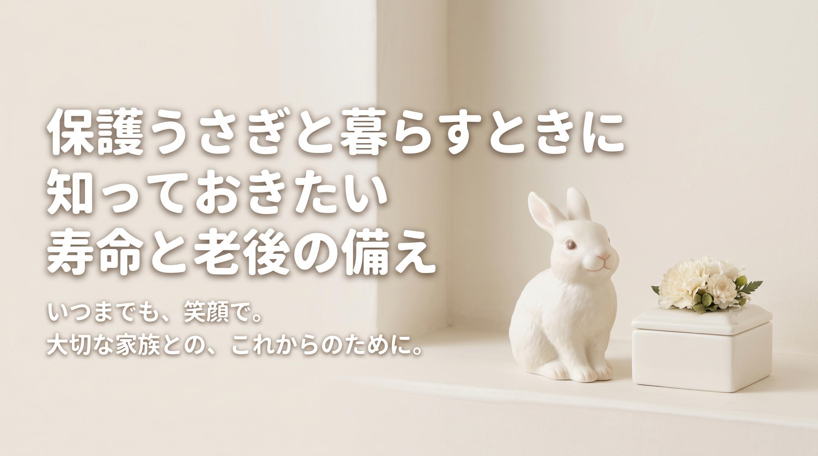 保護うさぎと暮らすときに知っておきたい寿命と老後の備え