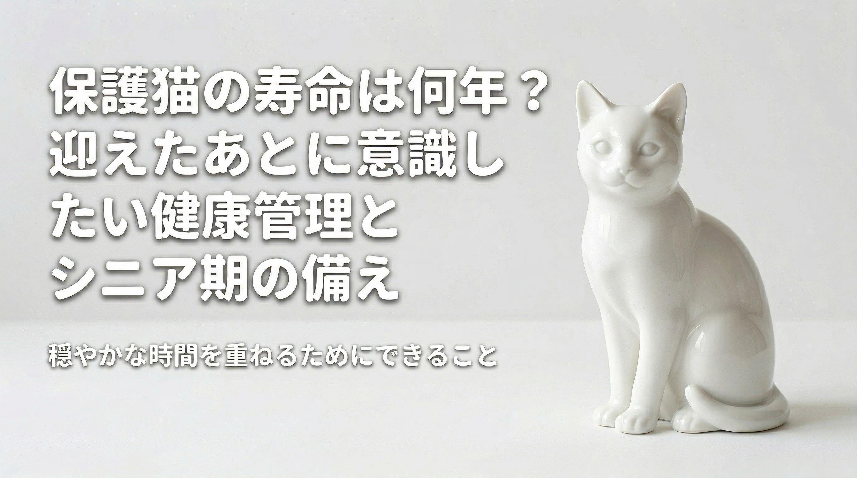 保護猫の寿命は何年?迎えたあとに意識したい健康管理とシニア期の備え