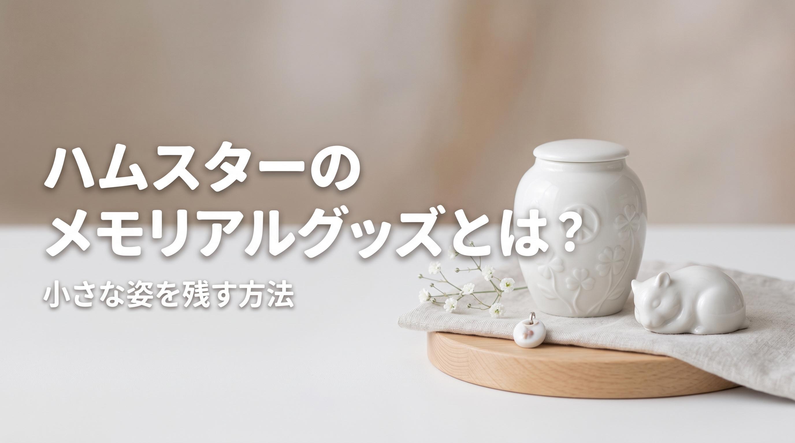 ハムスターのメモリアルグッズとは?小さな姿を残す方法