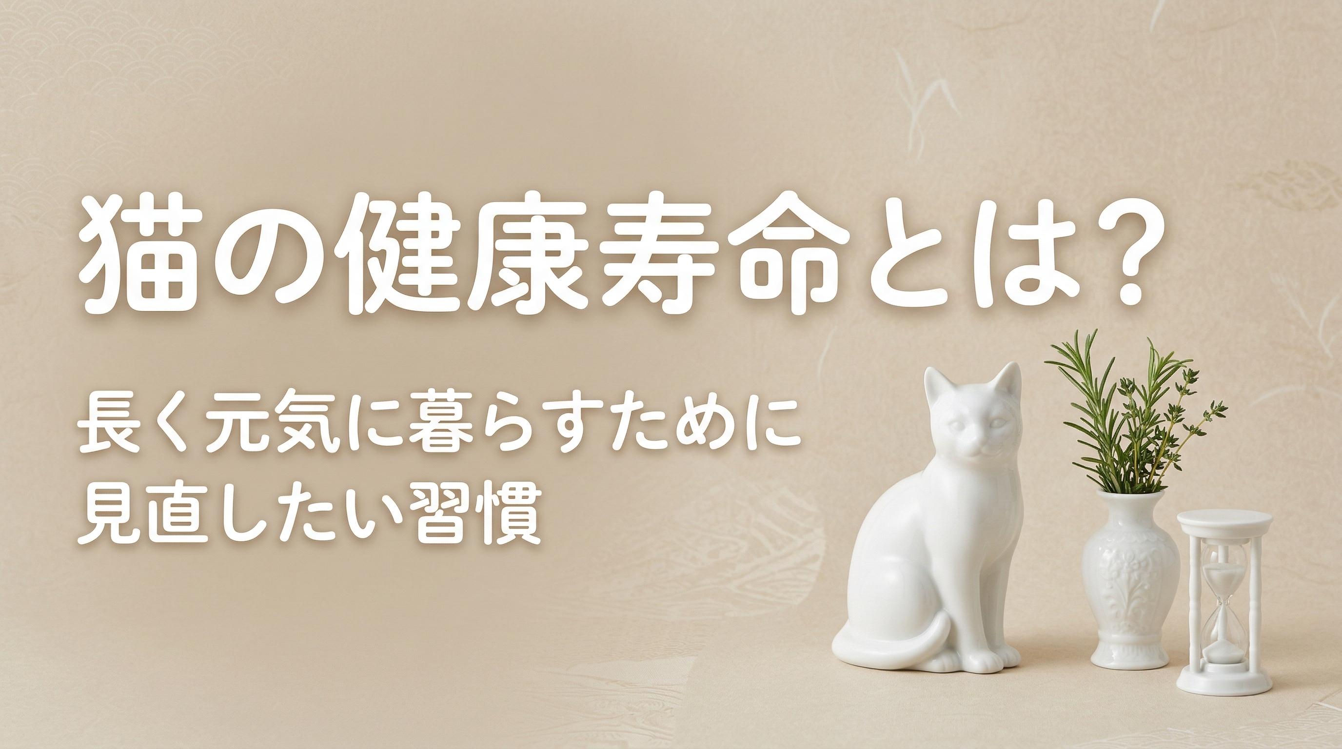 猫の健康寿命とは?長く元気に暮らすために見直したい習慣