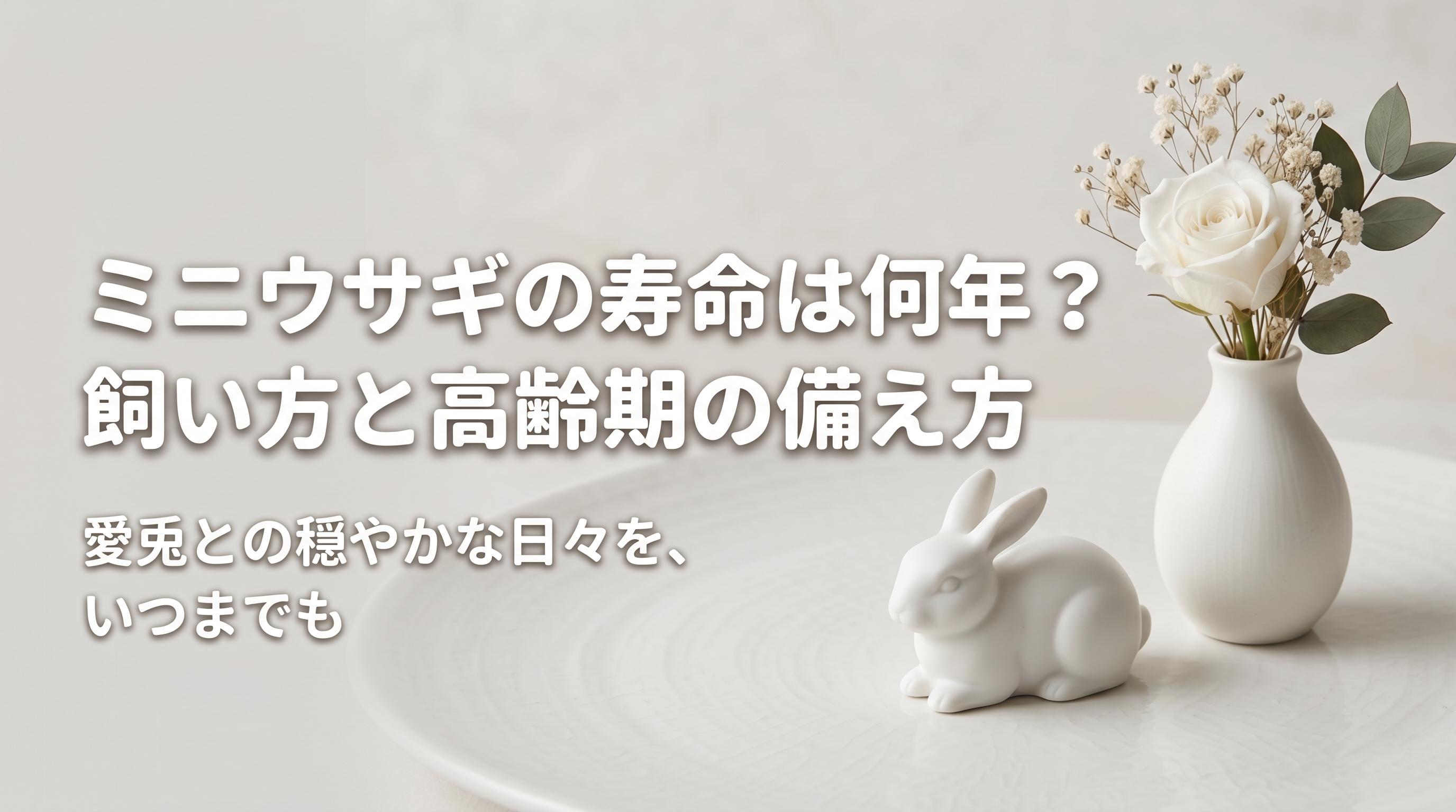 ミニウサギの寿命は何年?飼い方と高齢期の備え方