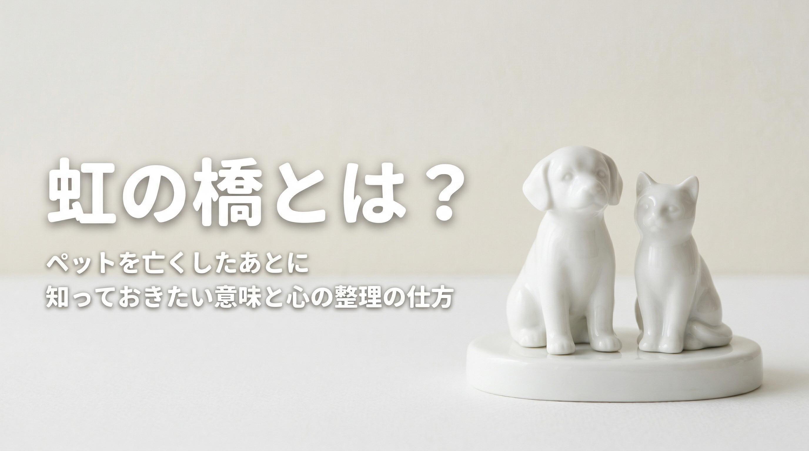 虹の橋とは?ペットを亡くしたあとに知っておきたい意味と心の整理の仕方