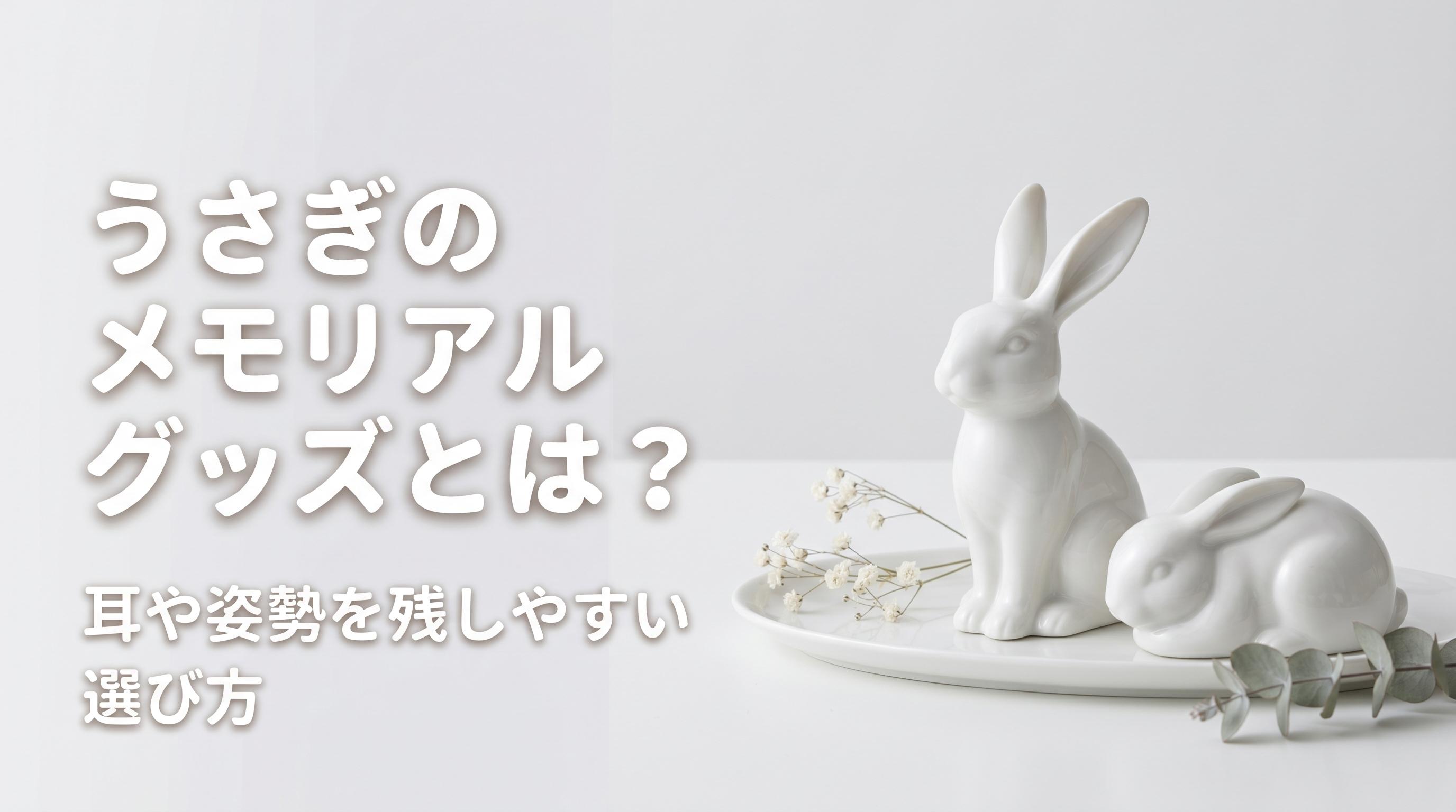 うさぎのメモリアルグッズとは?耳や姿勢を残しやすい選び方