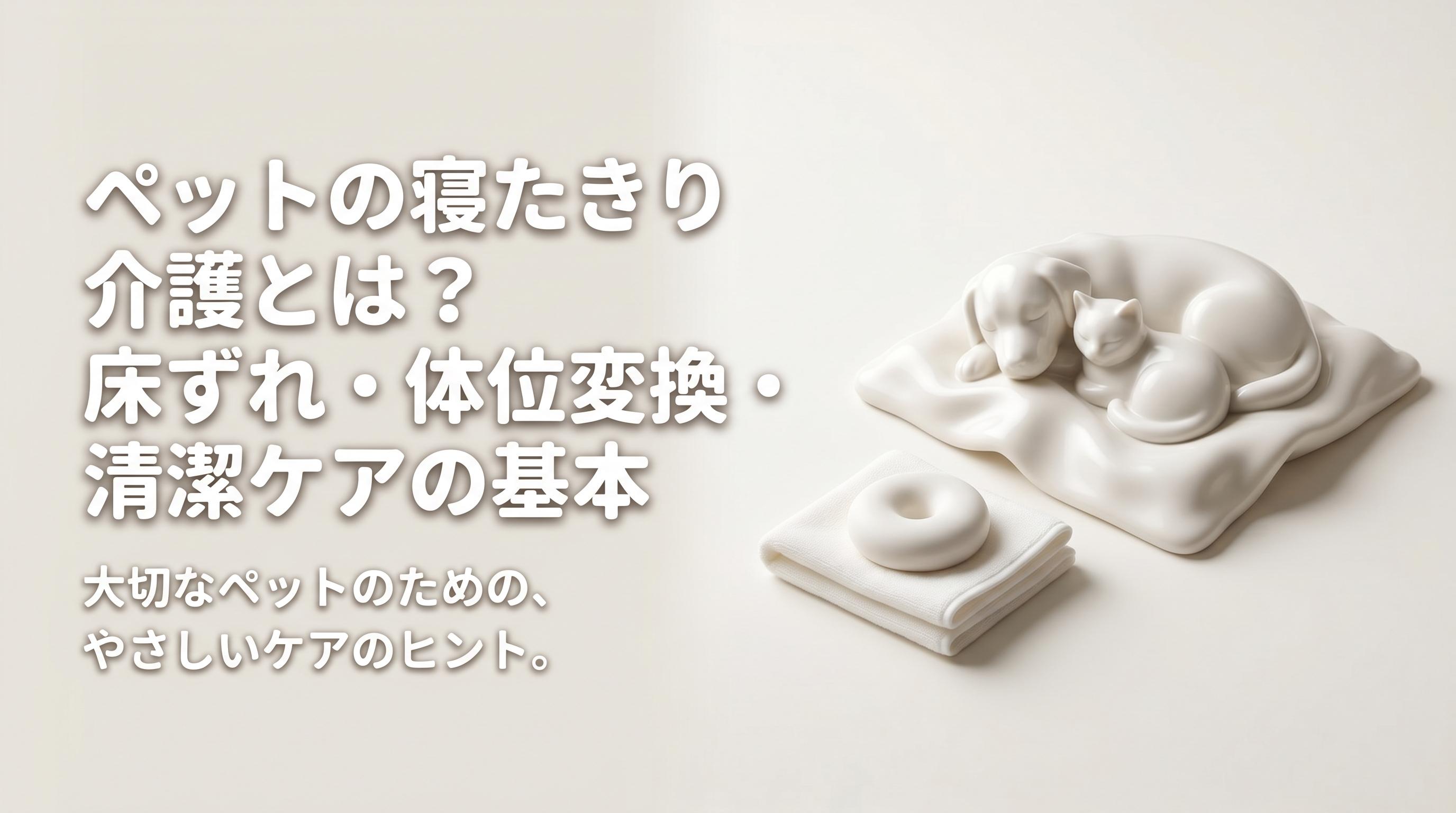 ペットの寝たきり介護とは?床ずれ・体位変換・清潔ケアの基本