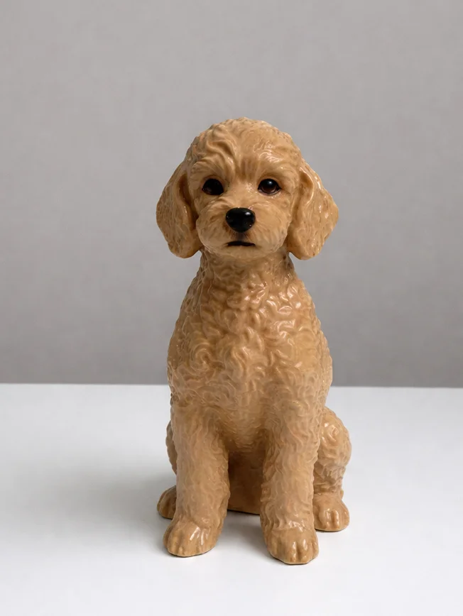 トイプードルの陶器イメージ